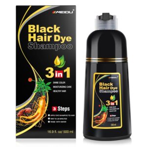 1 NATURAL BLACK HAIR DYE SHAMPOO (3 IN 1) X  1